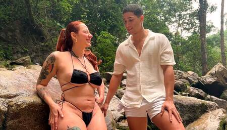 Outdoor fucking with a horny big ass redhead - Milan Rodriguez & Devil Khloee