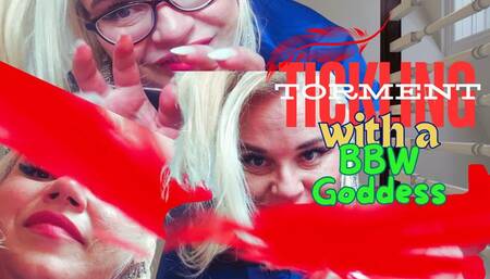 Feather tickling torment with BBW Goddess Curvy