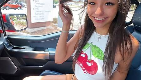 Teen Car Sex Expert Layla Jenner Puts It In Overdrive And Gets A Huge Facial