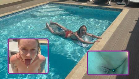 Perverted holiday flirt! blasting instead of sea and beach!