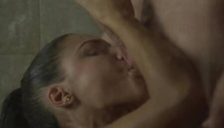 Very beautiful lips sucked hard cock