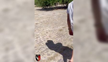 Me and My Girlfriend Having Sex Outdoors