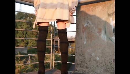 Slutty Cd Bella Takes A Daring Walk In Her Bikini