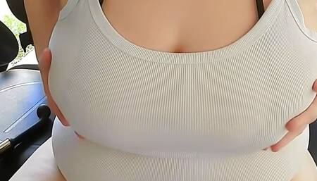 Squirting BBW MILF Almost Caught Masturbating on Vacation