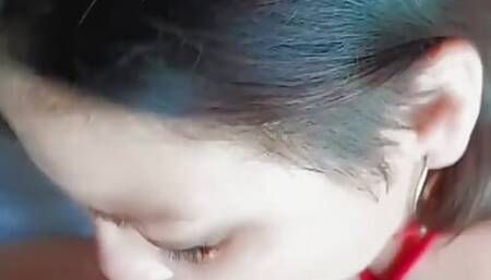 BBW Bondage Blowjob and Fuck Doggy Style and Cums on My Face and Tits. BDSM