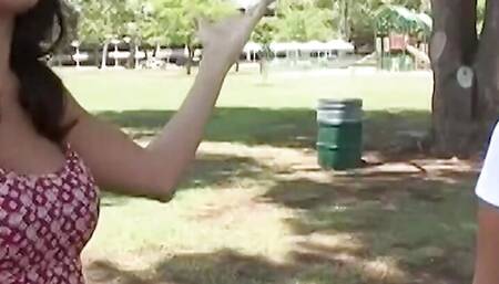 Showing Around Foreign Student Ends in Pussy Licking and Hot Lesbian Sex with Hot Brunette