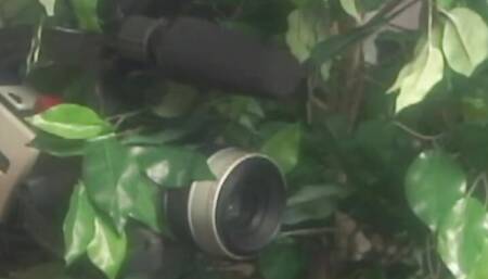 A Naturally Curvaceous Redhead Spreads Her Big Buns to Allow Two Cocks to Angrily Scold Her.