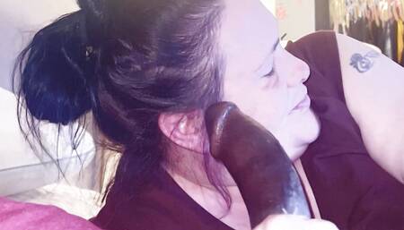 Hot Thick Midget Suck and Slurping on a BBC