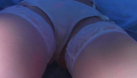 Upskirt Blue Dress White Panty JOI (mkv)