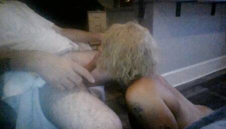 chloe comes back sucking dick nice long bj