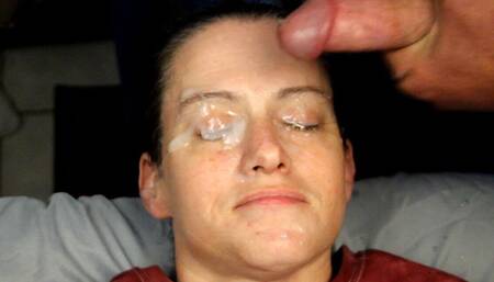 Dirty Dees Getting Her Eyes Glued Shut with a Double Blasting