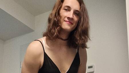 Having Fun in My New Dress