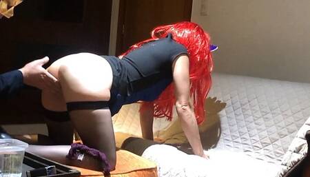 First  time of anal sex  + nylon stockings