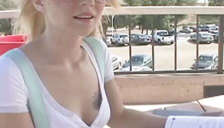 Sweet Blonde Finally Finds a Hot Partner for Her to Have Hot Lesbian Sex with