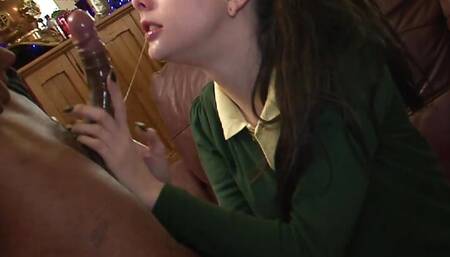 Cute college girl Alessa Savage rides Dru Hermes's BBC.mp4