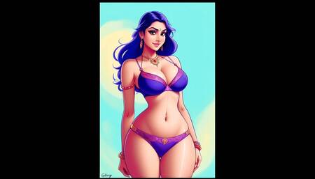 I find my little Indian stepsister's sex toy and show her my cock which is better