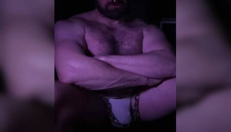 Hairy Hunk Pig - Nipple Clamps and Massive Balls