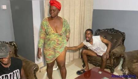 Helen La Hot Fucked by Her Man’s Friend, Because Her Man Was Tired.