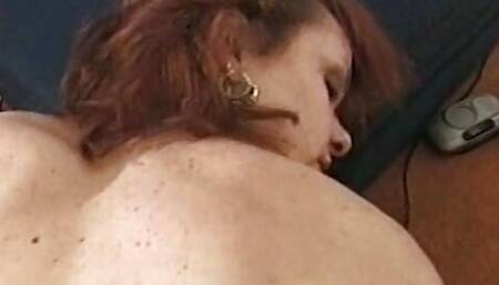 Anal sex and hot facial for a redhead French slut
