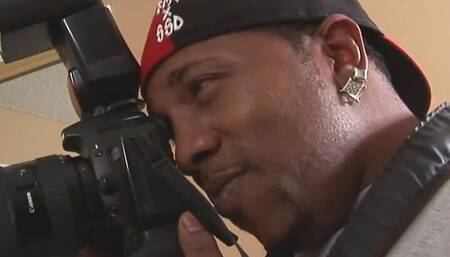 Big black bitch fucked by a black grande