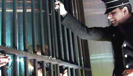 A BDSM Master Makes His Blonde Slave Suck His Dick and Make Him Cum