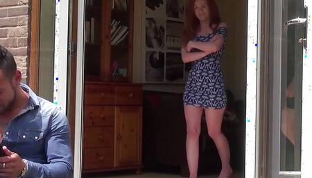 Ella Huges, redhead teen pornstar & Jake J, her big cock