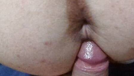 My slut sucks and a little cream for her ass