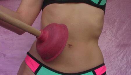 Plunger On Belly Button (mkv)