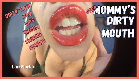 Step-Mommy's Fisheye POV Dirty Mouth and Lips
