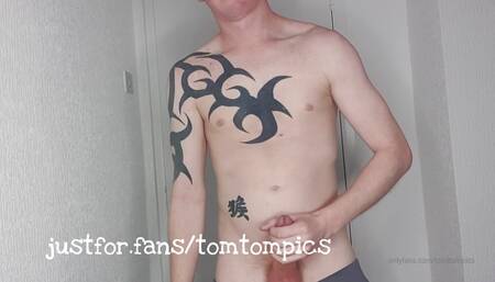 Ginger trackies wanker and cumshot