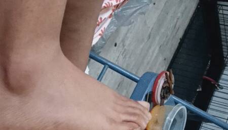 Dime Relaxed Ticklish Footjob