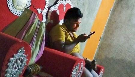 Indian Desi Village Boy Watching Porn and Midnight Masturbating Big Cook