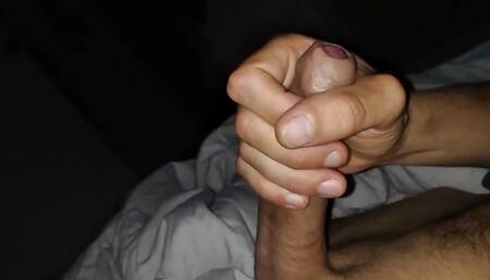 Playing with my Big Dick while listening to music