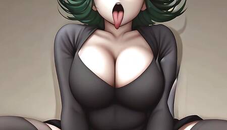 Tatsumaki Rides Your Cock Until You Cum Inside POV - AI Porn