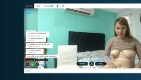 Latina babe showing her skills