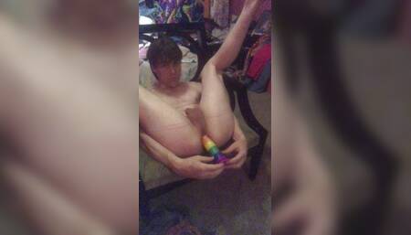 Dildo trans femboy masterbation