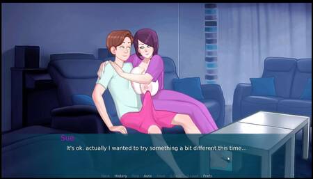 Sexnote - All Sex Scenes Taboo Hentai Game Pornplay Ep.4 Risky Couch Blowjob in Front of Her Step Mom!