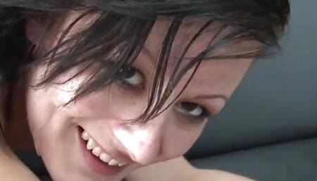 Lili came back to get her ass plugged in threeway