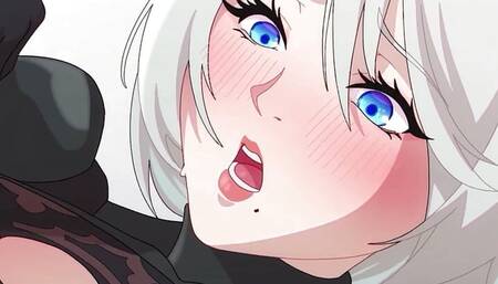 neir autonoma hentai 2B getting creampied in her tight anal 2D animation
