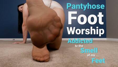 Pantyhose Foot Worship Addicted to the Smell of My Feet - Kylie Jacobsx - WMV 1080p HD