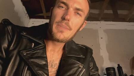 Smoking Dom in Leather