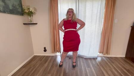 Striptease Cum Countdown Dancing BBW Jiggles Her Fat Body and Brings You to Orgasm with Dirty Talk