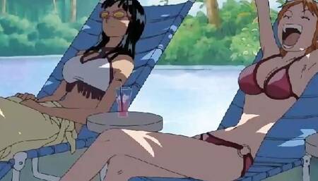 One Piece - Futa Nami X Nico Robin - Hentai P60