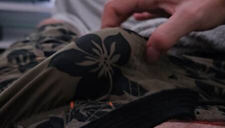 Cum in swimming trunks