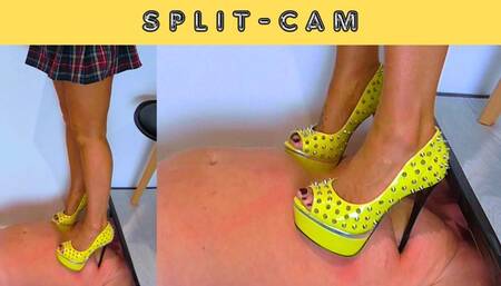 Nipple Punishment 2: Trampled For Not Cleaning The House - Split Cam - AmbersCBT - 85SP