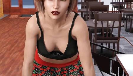 Where the Heart Is: Hot Girl in Short Skirt Exposing Her Ass and Pussy Walks in Cafeteria Episode -195