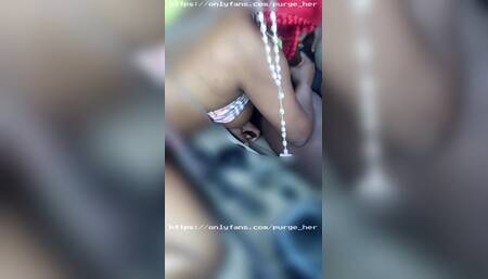 Pierced Nipples Suck Good Dick Behind Neighbors House in the Alley