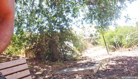 Hot Guy Walking and Touching His Cock in a Risky Way in Public Places