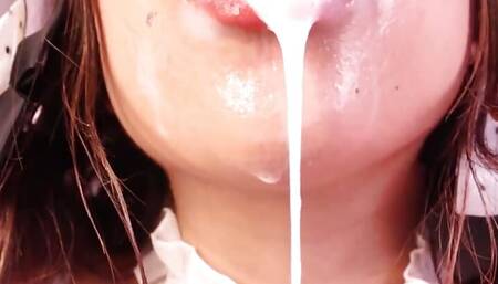 Cute Kitten Eat You Cum and Give U a CEI