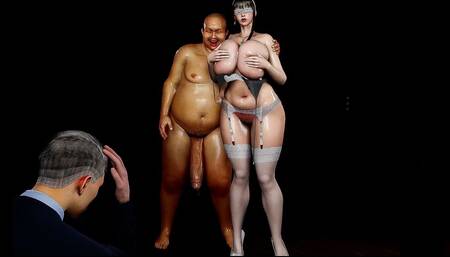 Horny Guy with Big Fat Cock Destroying Juciest Pussy. Nini's Studio